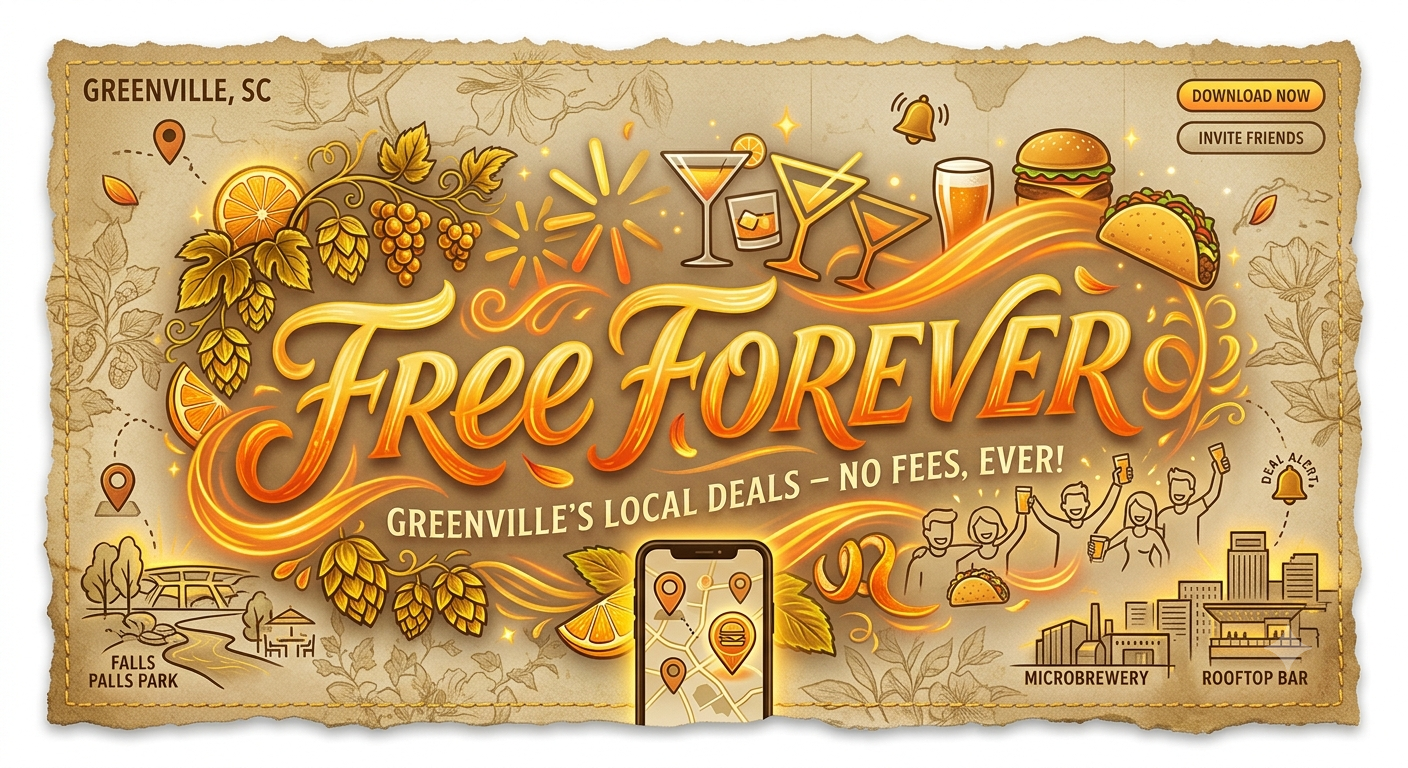 Free Forever — Greenville's local deals, no fees ever